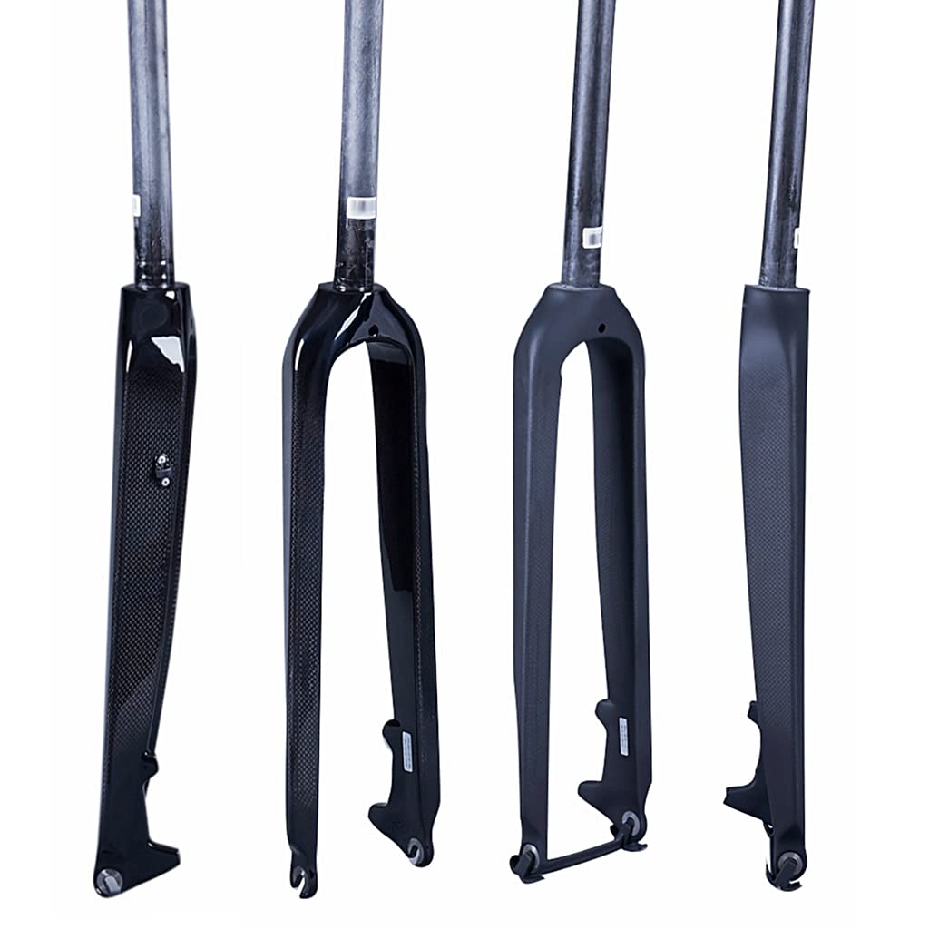 Widelec do roweru MTB 1-1/8" (28,6 mm) Prosty rurowy widelec sztywny z włókna węglowego 3K do rowerów górskich Widelec do roweru 26/27,5/29"