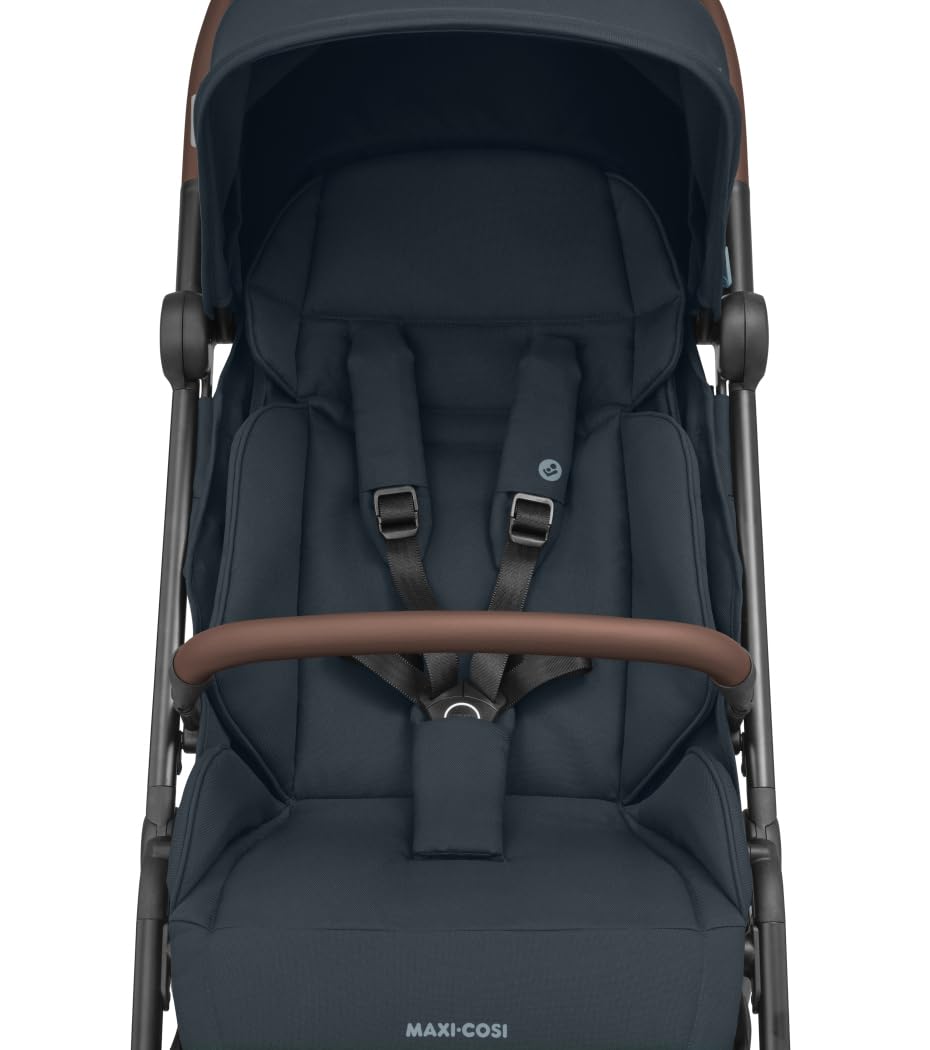 Maxi-Cosi Soho Kinderwagen Buggy, 0–4 Jahre, 0–22 kg, ultrakompakt, Einhand-Klappmechanismus, 3 Liegepositionen, Essential Graphite