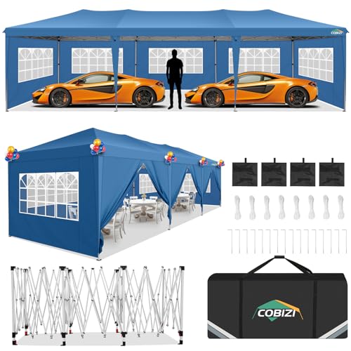 COBIZI 10x30 Pop up Canopy Tent for Parties Protable Canopy ...