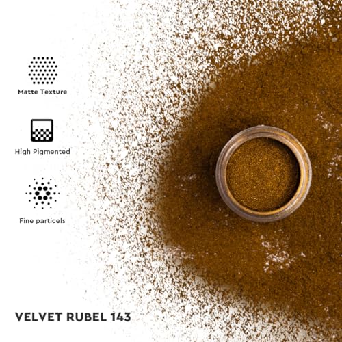 Image of C2P Pro Eyeshadow Pigment for Eye Makeup - 2g | Long-Lasting and Highly Pigmented Loose Precious Pigments with Metallic Effect | Cosmetics For Women and Girls (Velvet Rubel 143, 02 Gram)