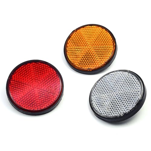 Image of Surf turtle Universal Reflector 6PCS Plastic Screw Mount Reflective Warning Reflectors Apply to Motorcycle Scooter Mopeds