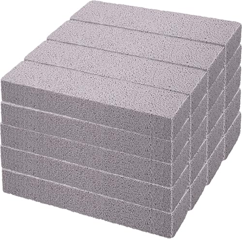 Chinco 20 Packs Pumice Stick for Cheaning, Pumice Scouring Stone Pad Removing Stain Grime Without Leaving Scratches for Kitchen Oven Stove Home Bathroom Toilet Pool House Cleaning Supplies
