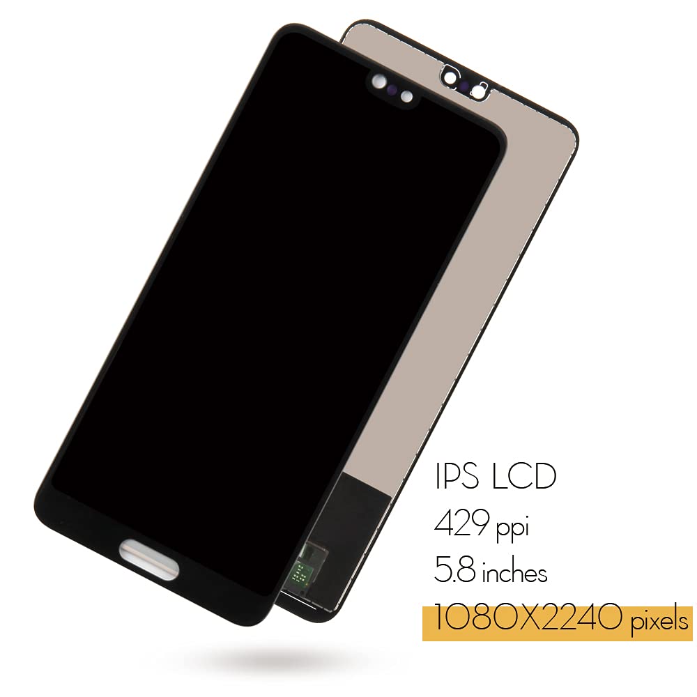 Kit Display LCD + Digitalizzatore Touch Screen Per Huawei P20 (EML-L09, EML-L29) - Nero