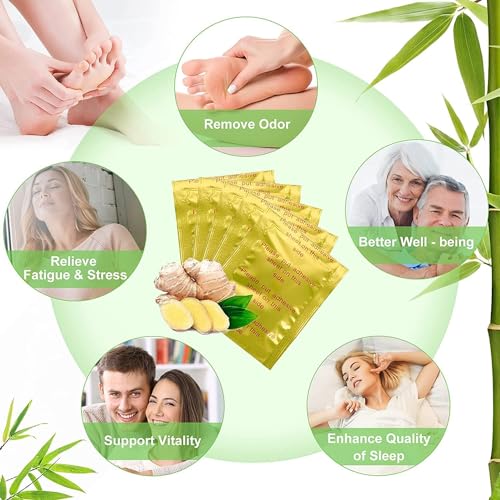 Image of Detox Health Foot patches, Cleansing Toxin Remover Natural organic Foot Patch, Detoxification Stress Relief Sleep Patch, Pain Relief Detox pad, For Men & Women (PACK OF 50)