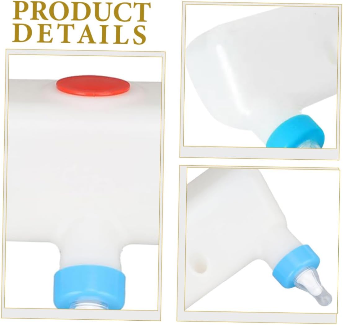 2pcs Multiple Pacifiers Feeding System for and Nursing Feeder Soft Nipples Efficient for Farm Animals Lightweight and Portable Feeder