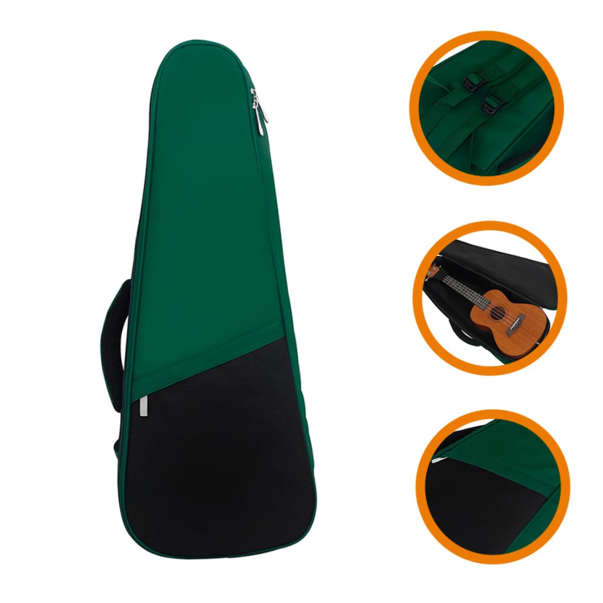 BESTonZON Sopran-ukulele-tasche aus Tragbarer Ukulelenbeutel Ukulelentragetasche für Musikinstrumente Schützt vor Staub und Nässe Leicht für Reisen und Auftritte