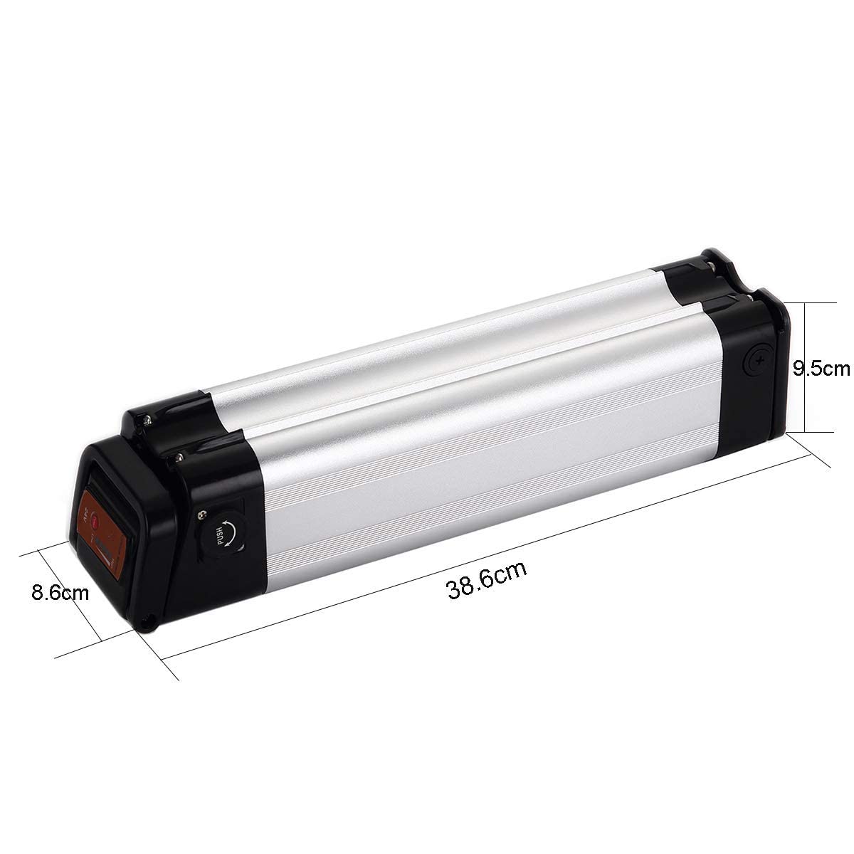 ZL07010-F - Batteria di ricambio per bicicletta elettrica, 24 V, Sliverfish Pedelec XH259-10J, per Trio, Phylion, MiFa, Rex (24 V 13 Ah)