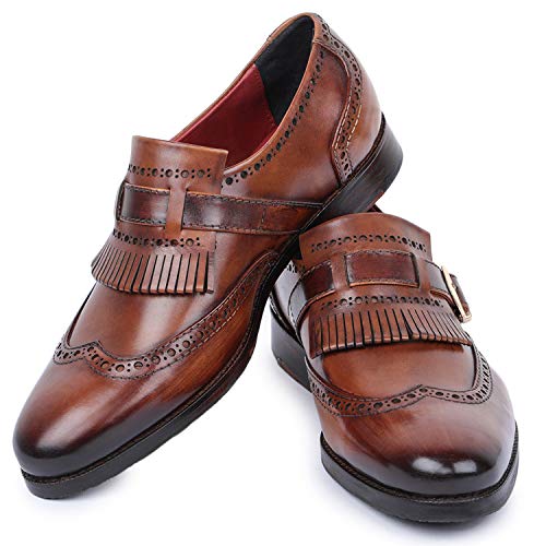 Men's Wingtip Brogue Kiltie Monk Strap Loafer Dress Shoes3