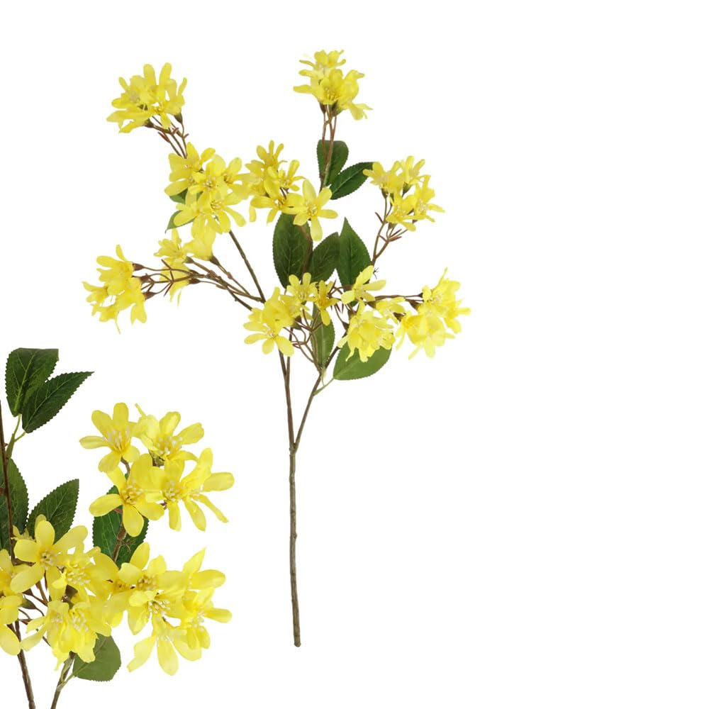 Floristrywarehouse Yellow Faux Silk Spring Blossom Flower Spray 70Cm/27 Inches