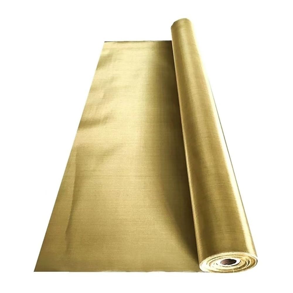 Tela filtrante de malla de cobre, Malla de pantalla de latón puro de 100cm, rollo de pantalla de malla de latón de 1 pie, filtro de alambre de malla de tela de latón de 0,11mm de malla 150 for jardine