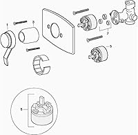 Vista 5 de Proplus 2031023 ProPlus - Manija de baño para American Standard Aquarian - 2031023