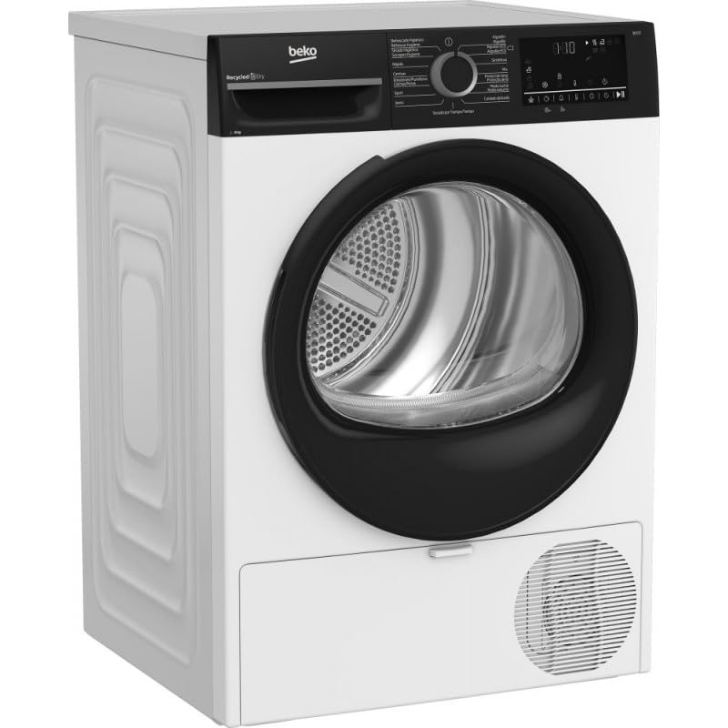 Secadora Bomba de Calor 9Kg Clase A+++ Beko BM3T49240W Blanco