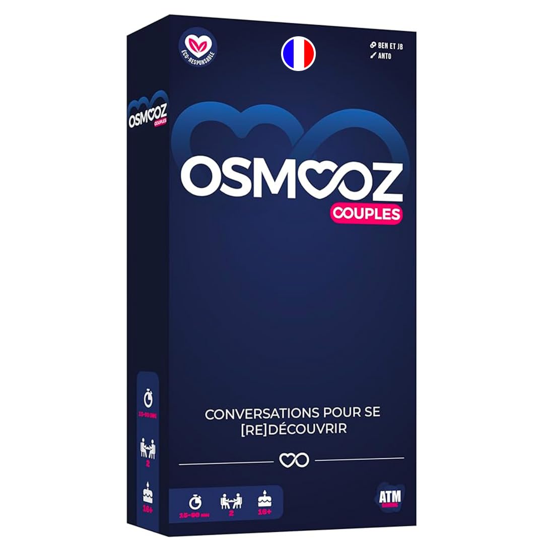 Couple Game – OSMOOZ Couple – 180 Cards Made in Europe – Board Game – Gift for Women and Men – Ideal Couple Gift Idea