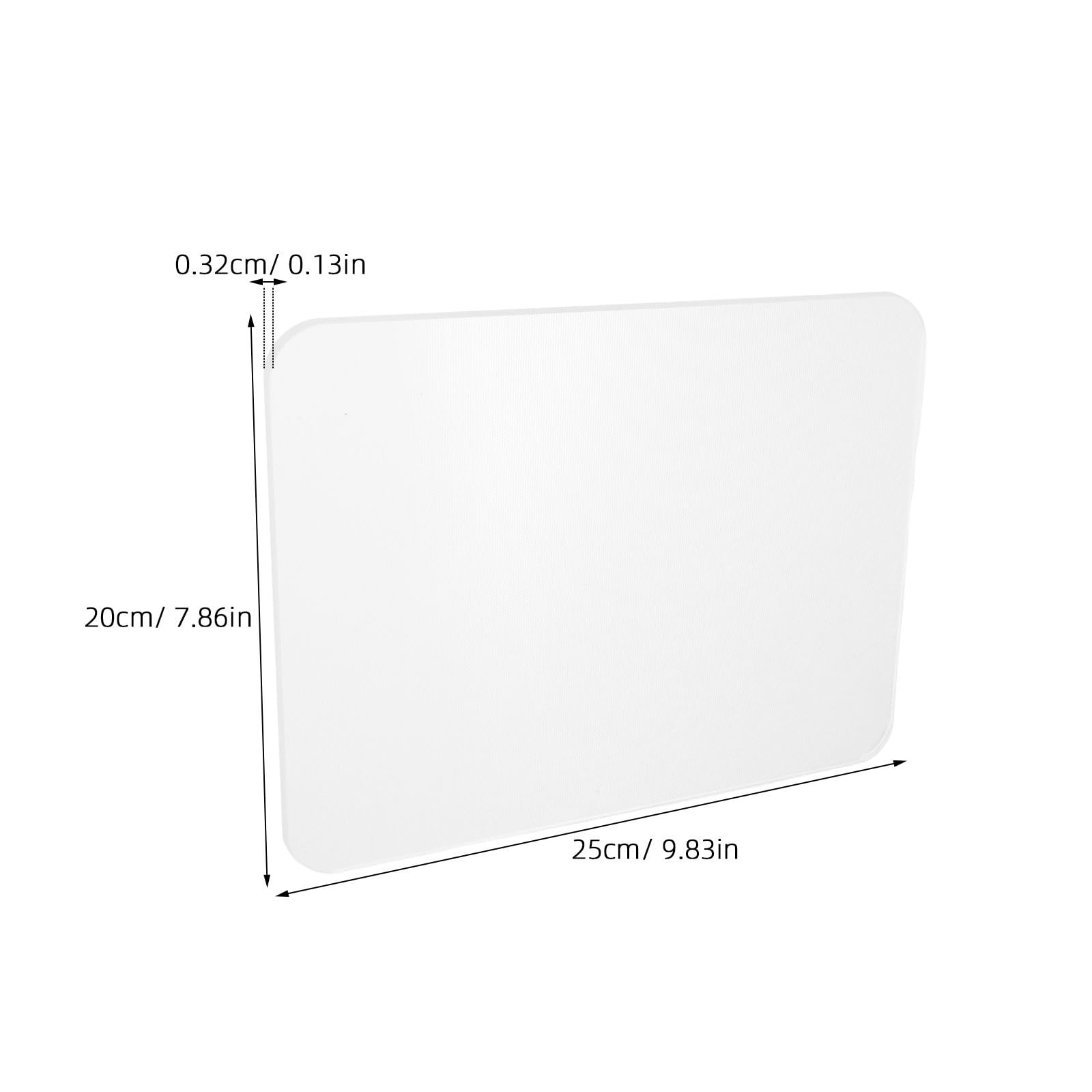 ifundom Alfombrilla Material Resistente Transparente de Ratón Antideslizante de Fácil de Limpiar Pack de 2 Unidades para Escritorio Gaming y Oficina