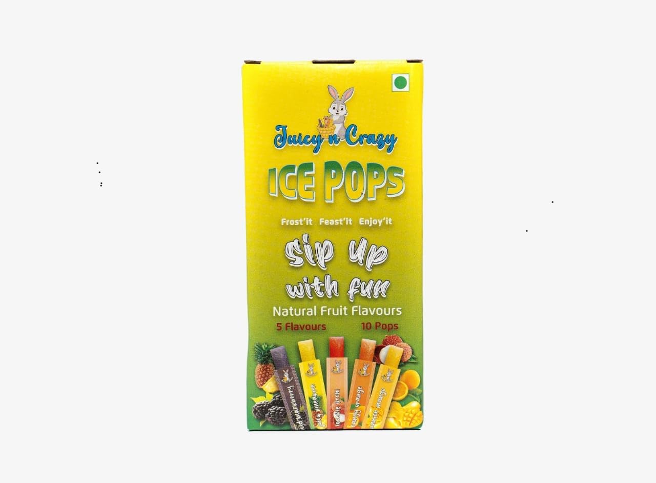 Juicy n crazy ice pops (5 flavours&10 pops) : Amazon.in: Grocery