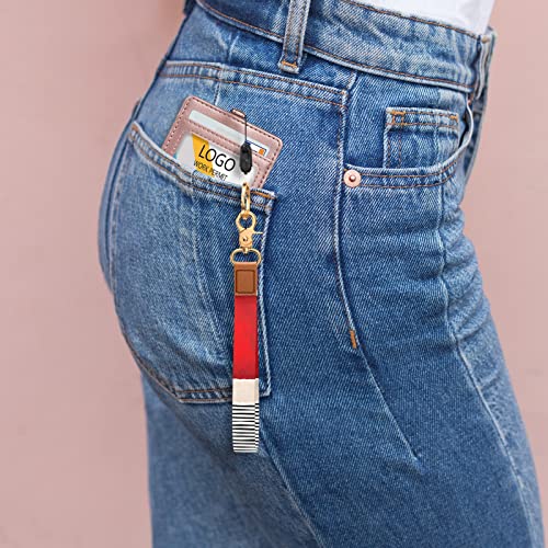 Image of Wrist Lanyard Key Chain, Cute Wristlet Strap Keychain Holder for Women Men Car Keys ID Badges Card Wallet Phone Camera