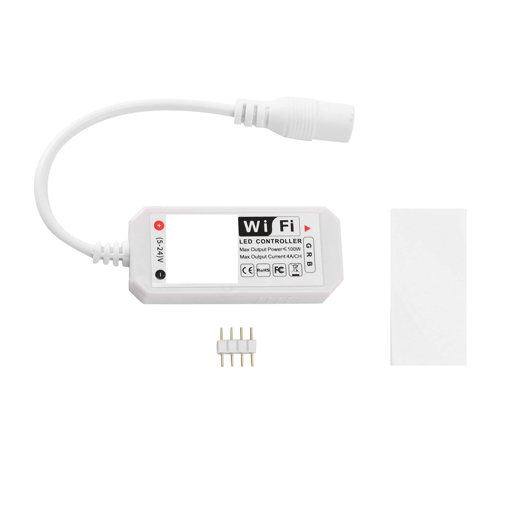 asdfs RGB Led Light Strip Voice Control Work with & Home, WiFi with Free App Via iOS Or