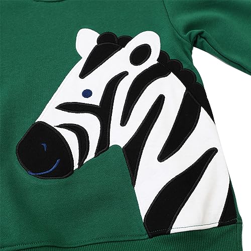 Image of Popshion Toddler Boys Sweatshirt Cotton Lightweight Kids Winter Warm Sweater Crewneck Pullover Tops