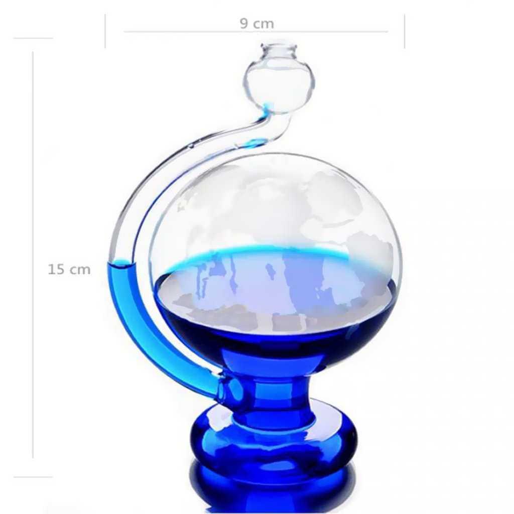 Creative Glass Weather Storm Forecast Predictor Bottle Barometer Home Tools Gadget DIY Crafts Decor - Yellow