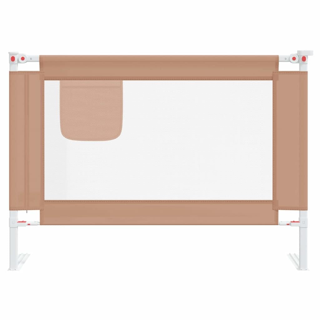 Generisch Kleinkind-Bettschutzgitter Taupe 90x25 cm Stoff,Baby & Kleinkind,Babysicherheit,Baby-Bettschutzgitter,10216