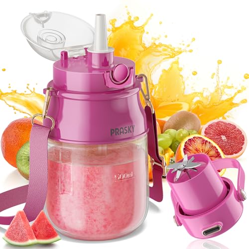 Portable Blender, Prasky Personal Blenders for Shakes and Smoothi...