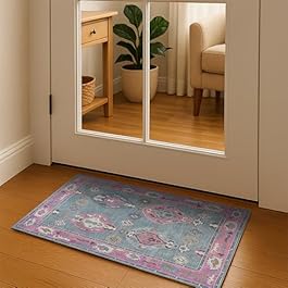 Green Pink Boho Oushak...