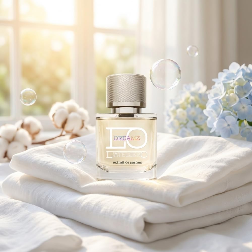 L'ATELIERO - DREAMZ - Extrait de Parfum - 50ml - Unisexparfum - Frisch, Sauber, Aquatisch, Zitrisch - Duft nach Frischer Wäsche