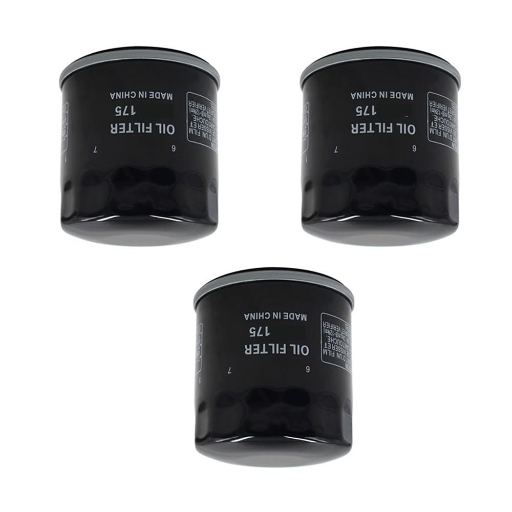 Limpiador de filtro de aceite for motocicleta compatible con Harley XG500 XG750 62700045, Indian Challenger Dark Horse Chief Bobber Roadmaster 2521421(3 PCS)