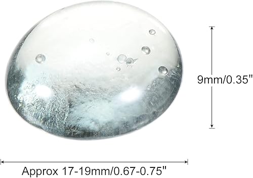 Miniatura 7 de MECCANIXITY Canicas decorativas de vidrio plano de 0.669-0.748 in, cuentas de relleno de jarrón de rocas, guijarros grises para decoración de mesa