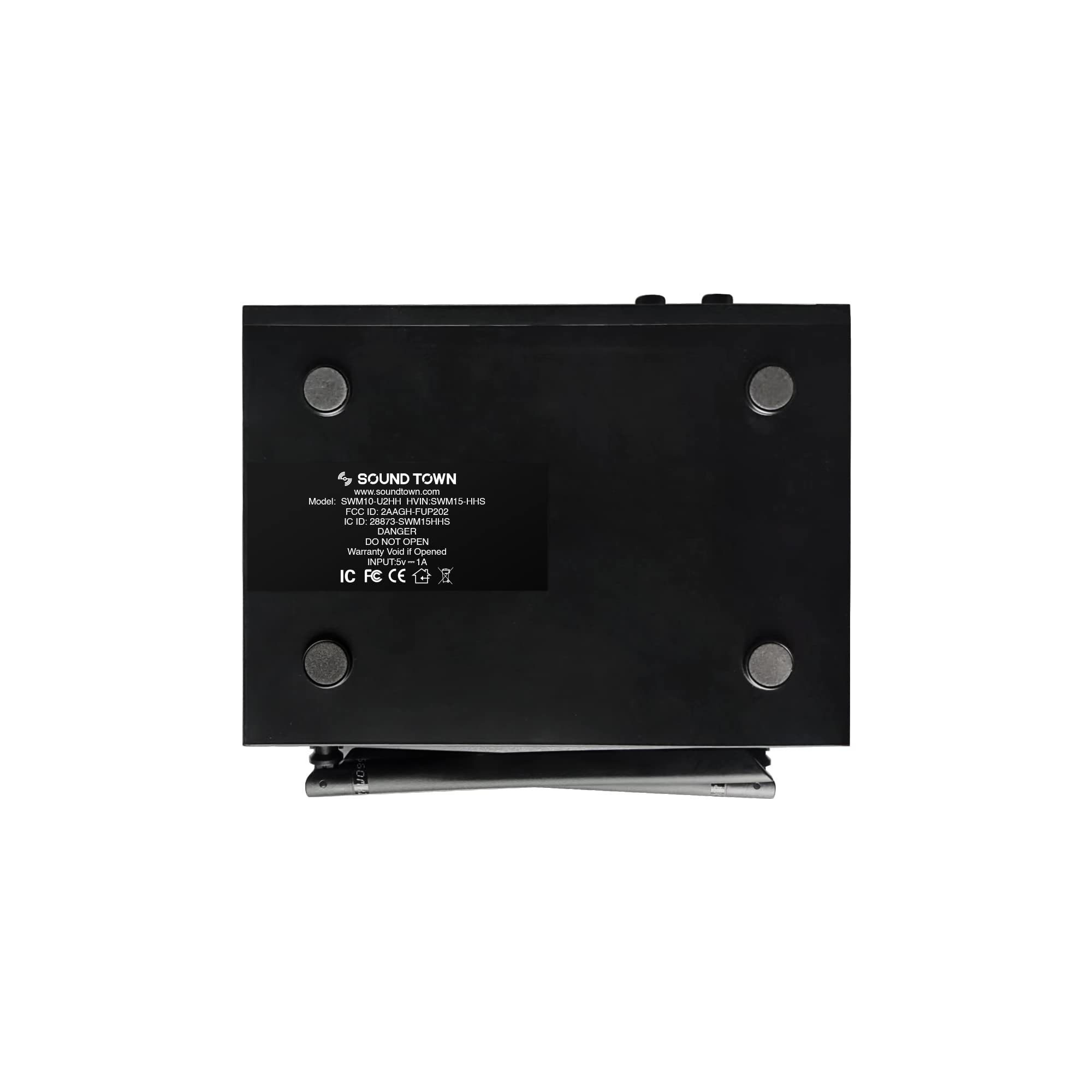 Sound Town SWM10-U2HH Professionelles Dual-Channel UHF Funk-Mikrofonsystem mit 2 Handmikrofonen für Kirche, Geschäftstreffen, Hochzeiten im Freien und Karaoke
