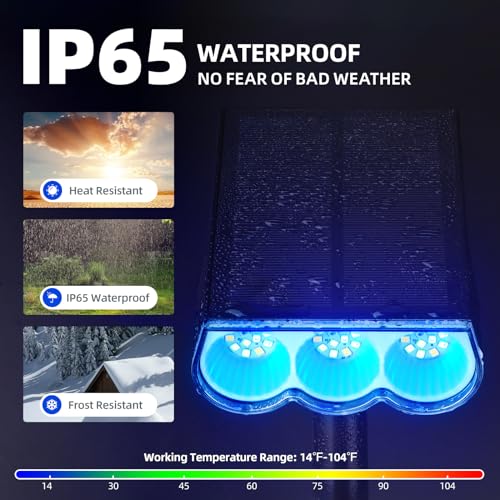 Barrina Solar Spot Lights Outdoor, Wrgb 360° Horizontal Adjustable, Solar Lights Waterproof, Auto On/Off 36 Leds Landscape Spotlights For Garden Patio Yard Pool thumb #5