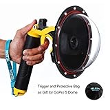YOEMELY Dome GoPro Hero 4 Hero 3+ Hero 3, 6 inch GoPro Underwater Dome Port