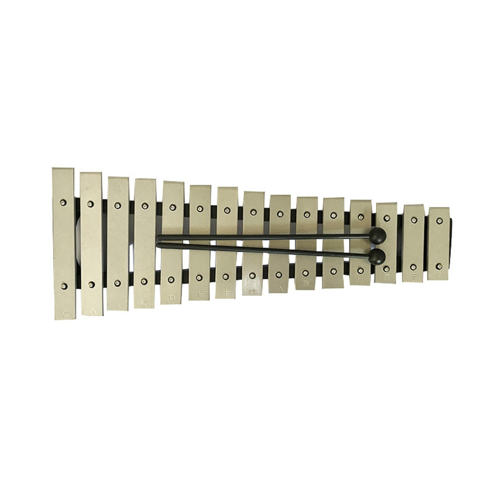 xilofono ​Legno Strumento Carillon con Piastra in Alluminio A 15 Toni Adatto A Strumenti A Percussione per Principianti E Studenti (Color : Silver)