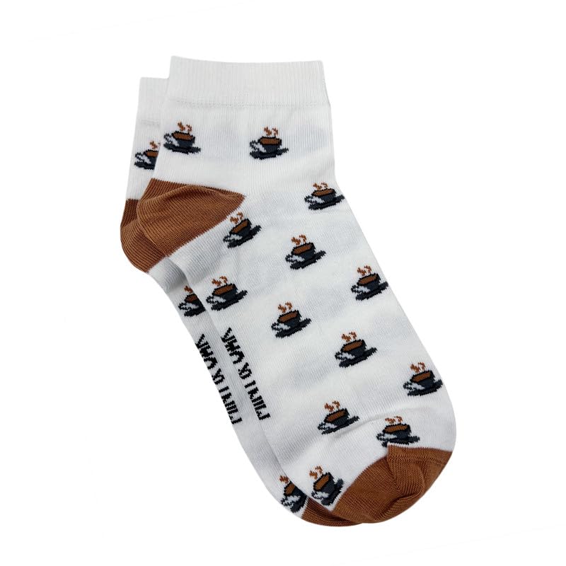 Image of Mint & Oak Men Ankle Socks, Printed Funky Socks, Cotton Unisex Ankle Length Sock, Odour Free Socks - Pack of 1