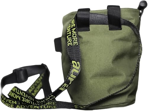 Miniatura 2 de Bolsa de tiza para escalada en roca de Aura - Bolsa de tiza Bouldering con cuerda de dibujar - Cinturón personalizado con hebilla ajustable - Equipo