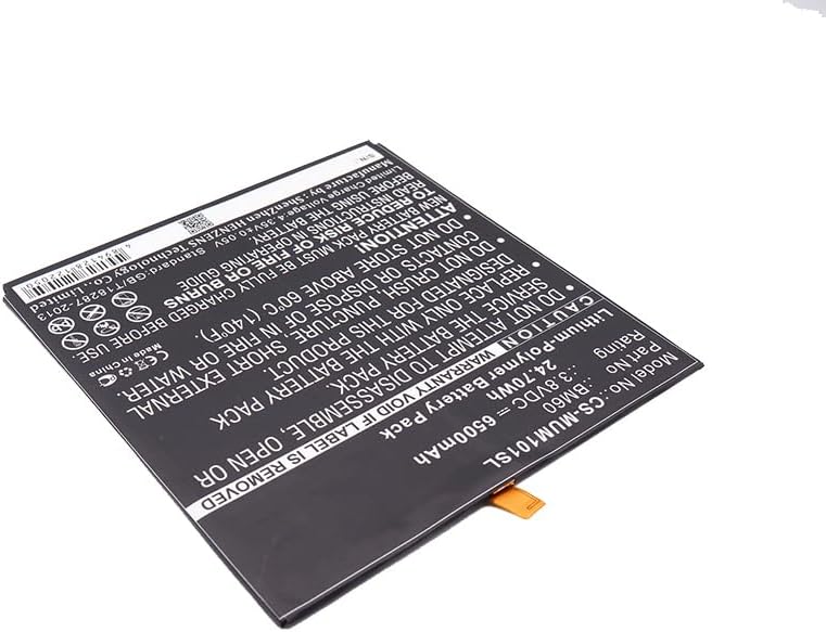 ALLC BM60 Replacement Battery with full label visible