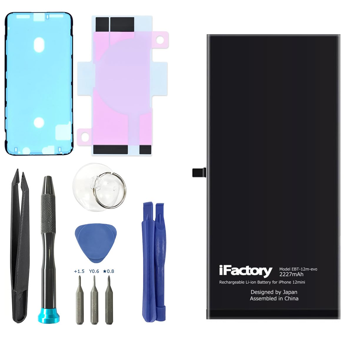 Amazon | iFactory for iPhone 12-14シリーズ evoバッテリー 交換 互換