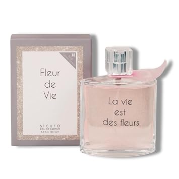FLEUR DE VIE POUR FEMME, EAU DE PARFUM 3.4 FL. OZ. BODY GLIMER PERFUME FOR WOMEN. CITRIC FLORAL FRAGRANCE.