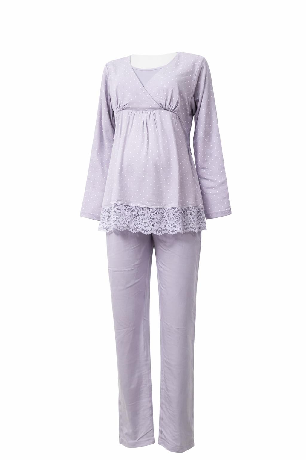 Pigiama donna lungo premaman Promise viscosa e cotone 38/40