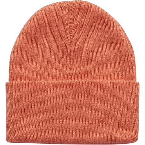 Image of Carhartt Youth Knit Beanie Cuff Hat, Peach Echo, One Size