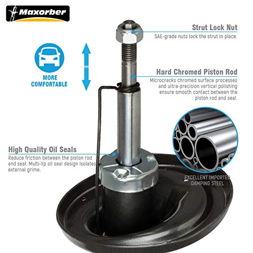 Maxorber Rear Left Right Shocks Strut Absorber Compatible With Taurus Sedan,Mercury Sable Sedan 1994-2007 334169, 71616 #TOP1