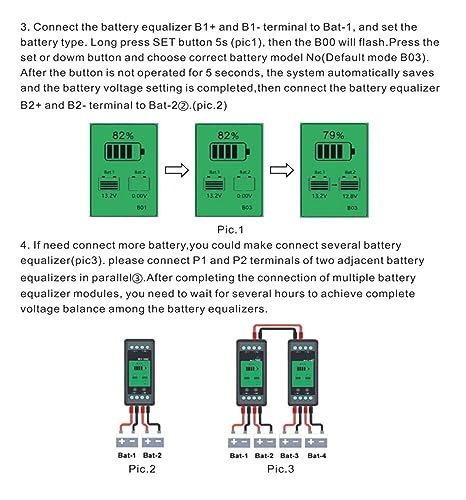 Ecualizador de Batería Plomo Ácido 24V 48V de Equilibrio de Voltaje 8