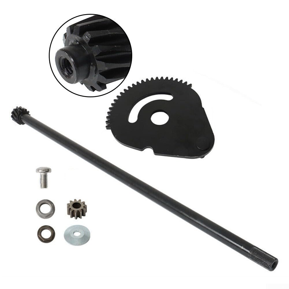 Eje de barra de dirección, kit de 4 piezas con bujes, engranaje de repuesto 738-0919B, ajuste directo, fácil instalación, construcción para un control suave, piezas de reparación de cortacésped de