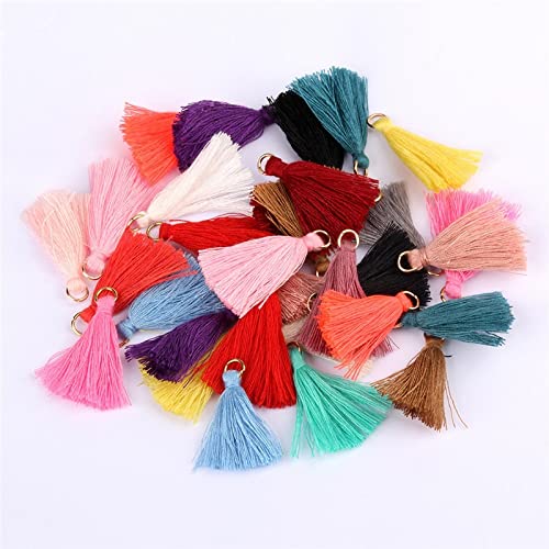 Handgeknoopte fringe hanger, 10 stuks 38 mm leren kwastjes, franjes for het naaien van gordijnen, kwastjes for doe-het-zelf sleutelhangers, hangers en sieraden.(Black