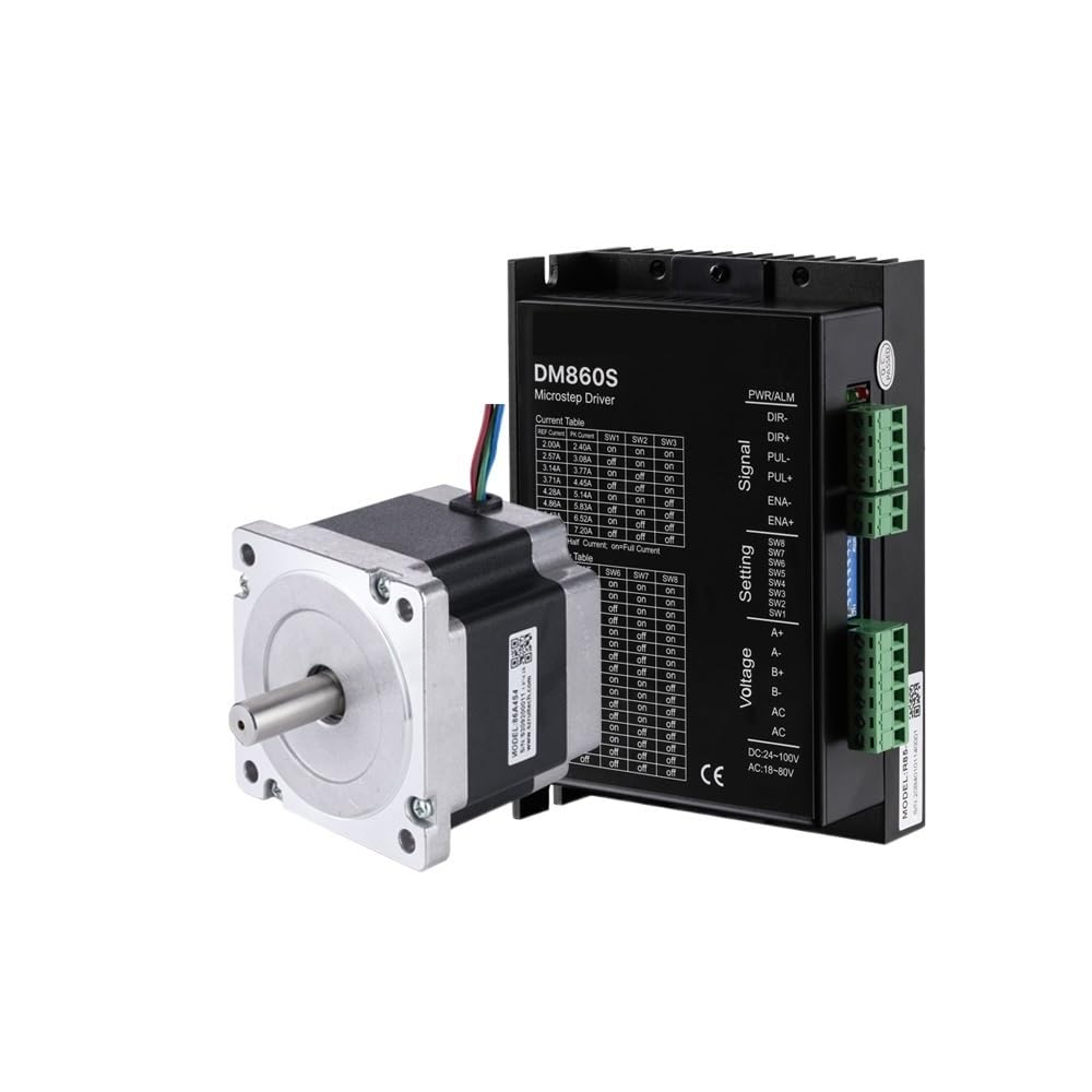 Nema 34 elektroniczny rozrusznik krokowy z otwartą pętlą 4,5 N.m 4,2 A 12,7 mm średnica wału i sterownik 2,4A-7,2A do maszyny drukarskiej 3D