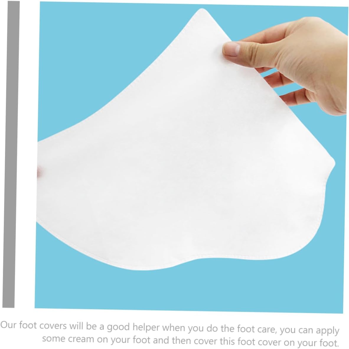 Baluue 125pairs Disposable Foot Covers for Foot Care Moisturizing Socks for Home Travel and Spa Use Comfortable Fit for Pedicure and Relaxation