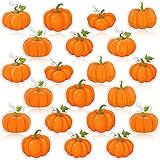 60 Pieces Pumpkin Cutouts Classroom Decoration Farmhouse Bulletin Board Decorations with 60 Glue...