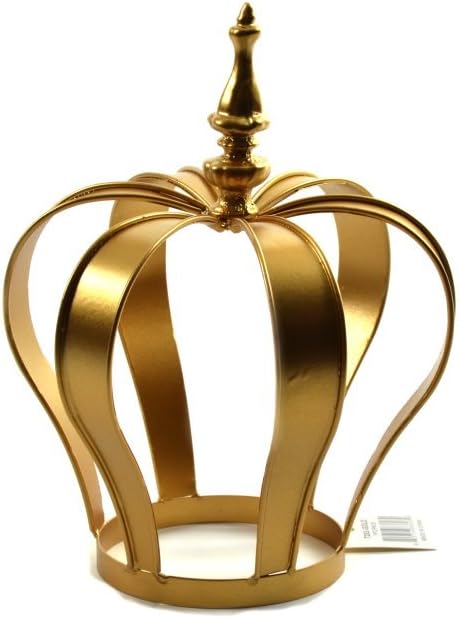 Golden Metal Crown Cake Top - XV Anos - Baby Shower 9"