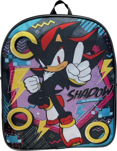Ruz Mochila infantil Sonic The Hedgehog de 30,5 cm, Sonic - Shadow School Bag, Azul e vermelho, Medium, Sombra