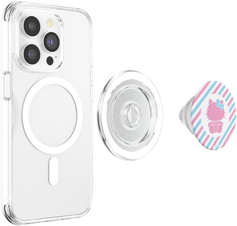 Hello Kitty Pink and Blue PopSockets MagSafe PopGrip for iPhone
